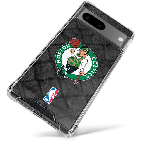 NBA Boston Celtics Dark Rust Google Pixel 7a Clear Case